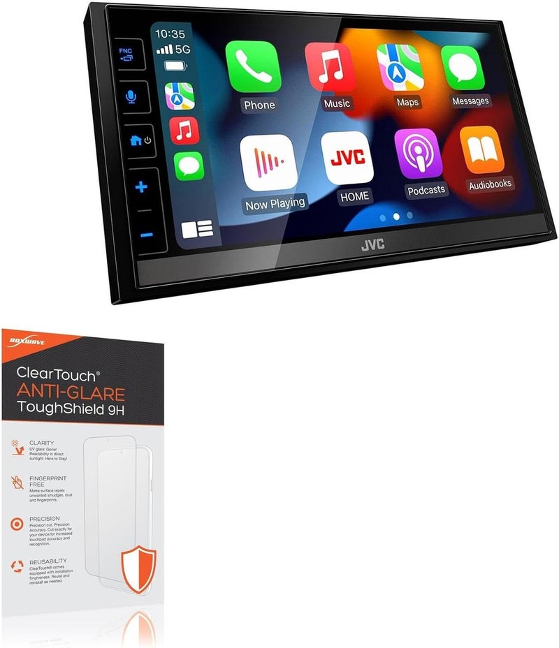 BoxWave Screen Protector Compatible with JVC KW-M780BT (6.8 in) - ClearTouch Anti-Glare ToughShield 9H (2-Pack), Anti-Glare 9H Tough Flexible Film Screen Protector - Image 1